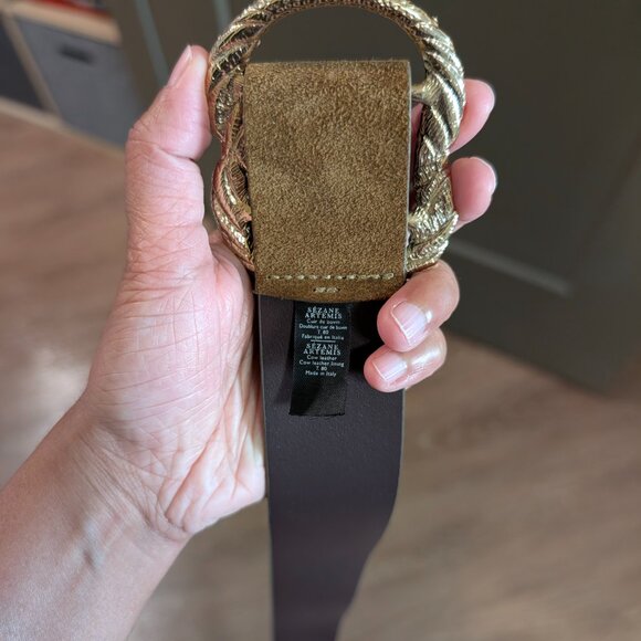Sezane Artemis Belt in Taupe (size 80) main image 6